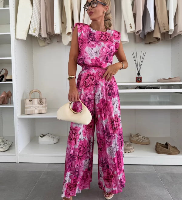 Jowita – Elegancki komplet top + spodnie